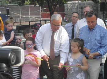 Mayor Holds Coffee Hour/ Dedicates Tot Lot