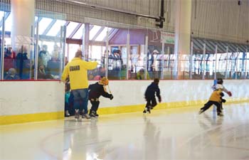 Extending the winter season at the Steriti Skating Rink, shown here, was the topic of a community meeting with local officials.